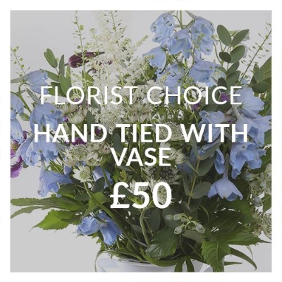 Florist Choice Hand Tied With Vase