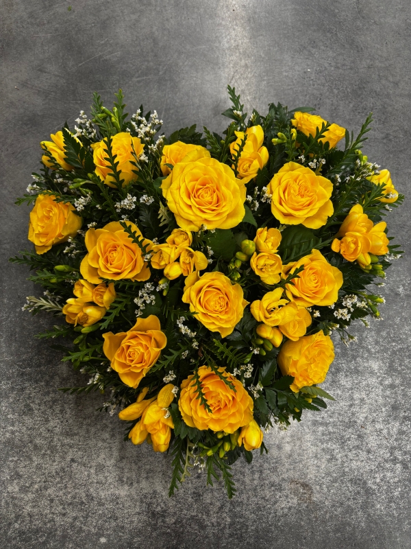Yellow Rose Heart