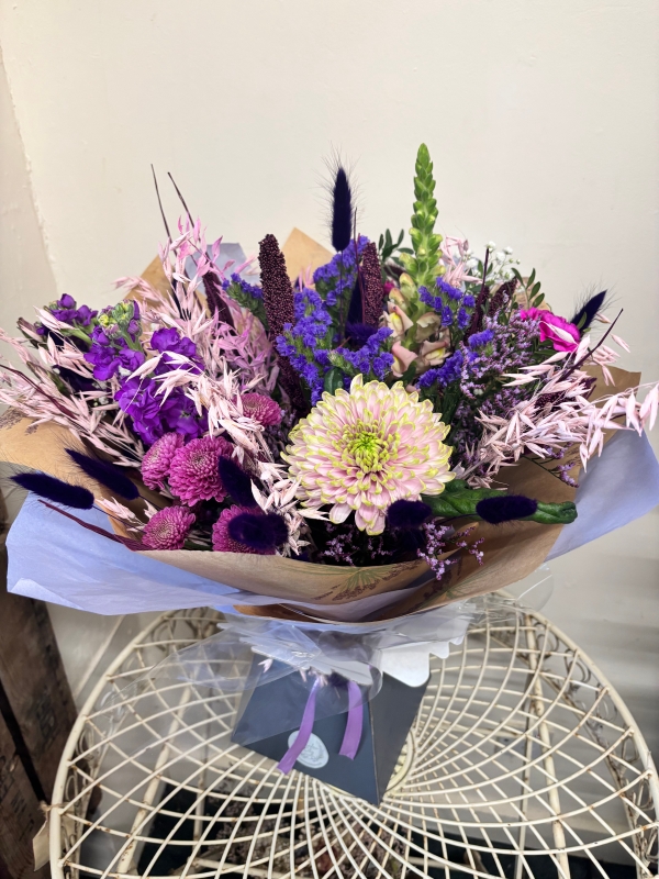 Fresh & Dried Purple Sensation Bouquet