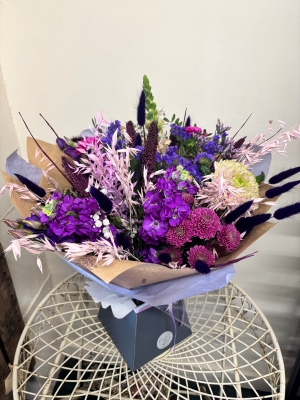 Fresh & Dried Purple Sensation Bouquet