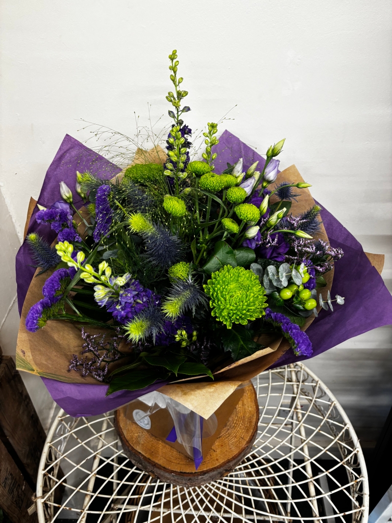 Purple & Lime Bouquet