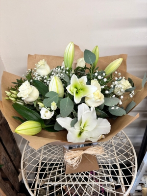 White Rose & Lily Bouquet