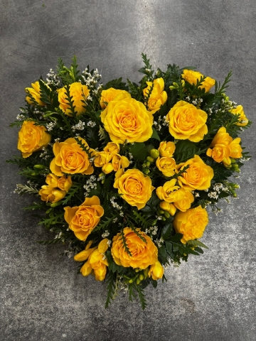 Yellow Rose Heart