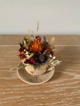 Mini Tea Cup with Dried Flowers