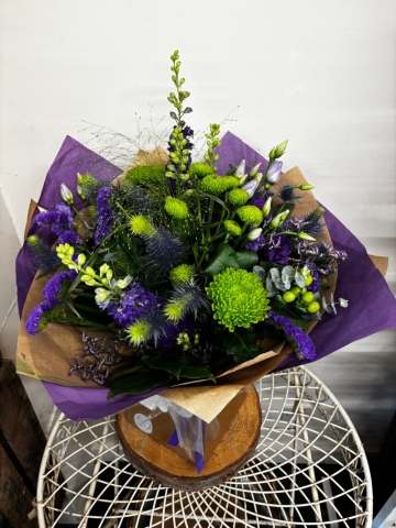 Purple & Lime Bouquet