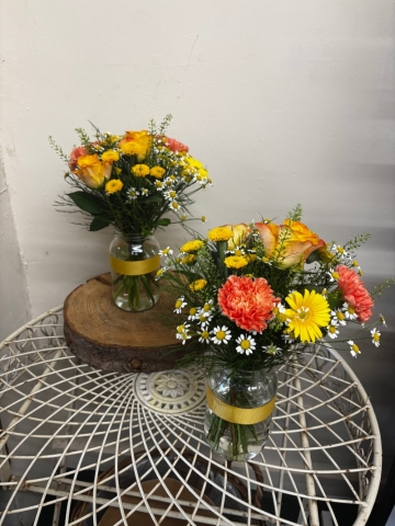 Recycled Jar Arrangement