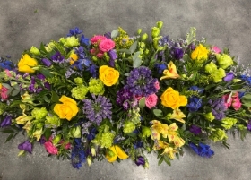 Vibrant Mixed Casket Spray