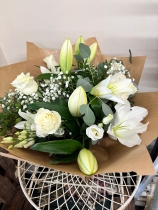 White Rose & Lily Bouquet